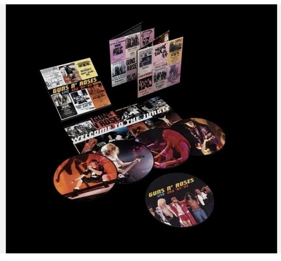 GUNS N ROSES Live Era 87-93 NEW 4LP PICTURE DISC VINYL/500 W/HYPE STICKER - Image 3 of 3
