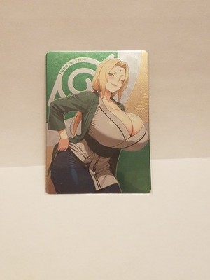 Tsunade Senju Naruto Waifu Anime Card ACG Goddess Holo Double Sided