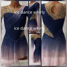 ice figure skating competition dress Gymnastics costume dance Dress dyeing