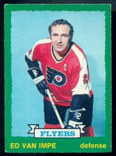 1973-74 OPC O PEE CHEE #206 ED VAN IMPE EX-NM PHILADELPHIA FLYERS HOCKEY Card