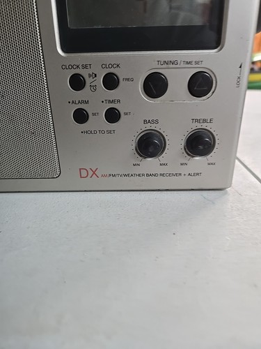 Sangean CC Radio Plus DX AM/FM Weather Band/TV Receiver, Silver - Picture 4 of 13
