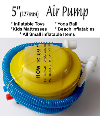 Luftpumpe Inflator für Schwimmring Ballon & Yogaball Kunststoff aufblasbar 5''