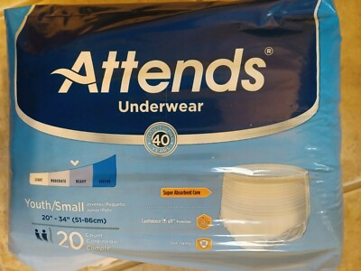 New Attends Underwear - Youth/Small Pull Up Heavy 20'' - 34'' (Pack of 20) APP0710