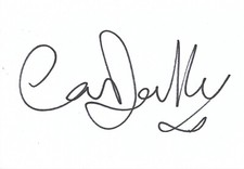 Carol Decker "T'Pau" autograph signed 10x15 cm index card