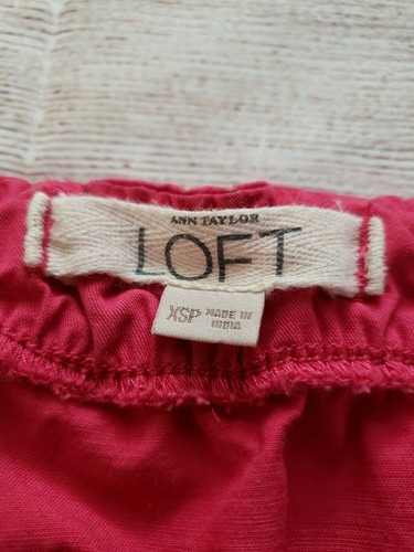ANN TAYLOR LOFT XS PETITE PINK COTTON LIGHTWEIGHT SPRING ZIPPER JACKET TOP - Picture 2 of 8