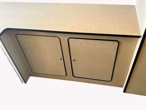 Renault Trafic Verkehr Wohnmobil Wohnmobil Kücheneinheit Pod LWB Kühlschrank MDF2 - Bild 4 von 7