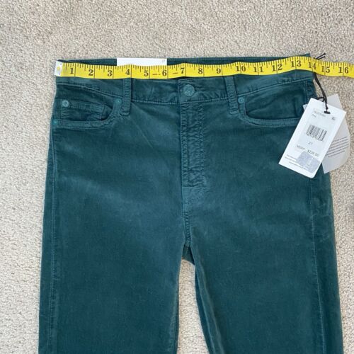 7 For All Mankind High Rise Super Skinny Jeans Samt Piniengrün 27 - Bild 8 von 10