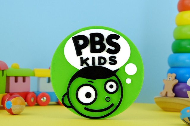 PBS Kids Logo 3D Printed Dash Dot 20th Century Fox Kids Toy Gift Disney 3D Print PBS Kids Logo 3D Printed Dash Dot 20th Century Fox Kids Toy Gift Disney 3D Print