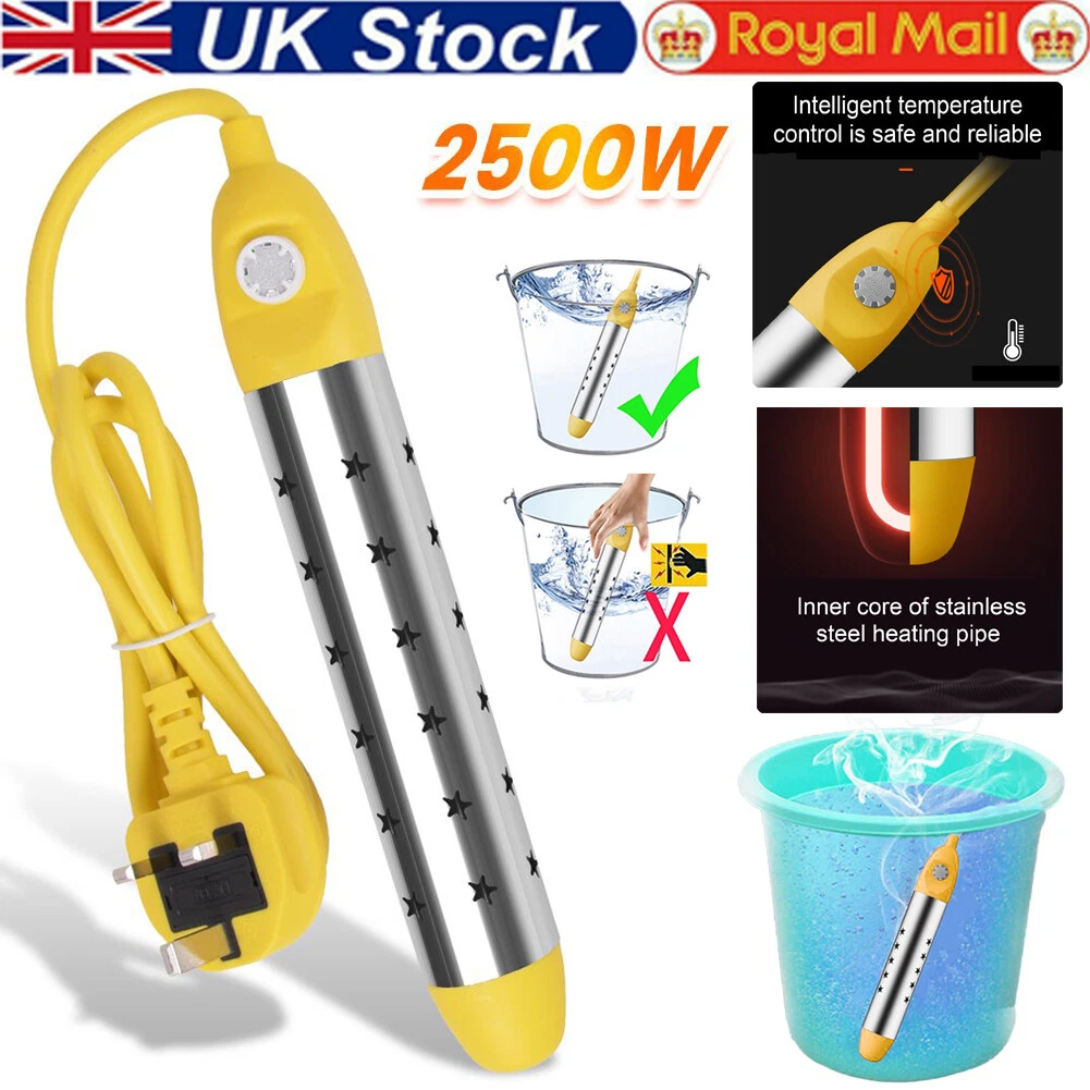 2500W Electric Immersion Water Heater Portable Suspension Hot Fast