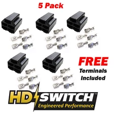(5 Pack) 5-Way Female Connector fits Delphi 56 Series 02973422 Metri-Pack