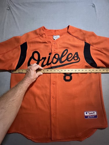 Baltimore Orioles Robbins Majestic Cool Base Baseball Jersey XL Orange Button. - Picture 10 of 13