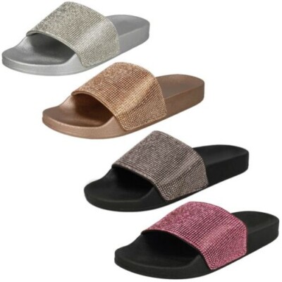Spot On Damen Diamante Sliders - F1R0822
