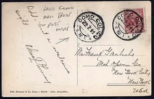 ITALY 1911 US LAKE COMO MAIL BOAT POSTER ON BOARD COMO COLICO TO NEW YORK VERY R