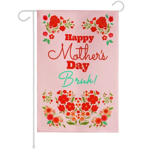 G128 Garden Flag Happy Mother's Day Bruh Double Sided 12"x18" Blockout Fabric - 第 1/8 張圖片