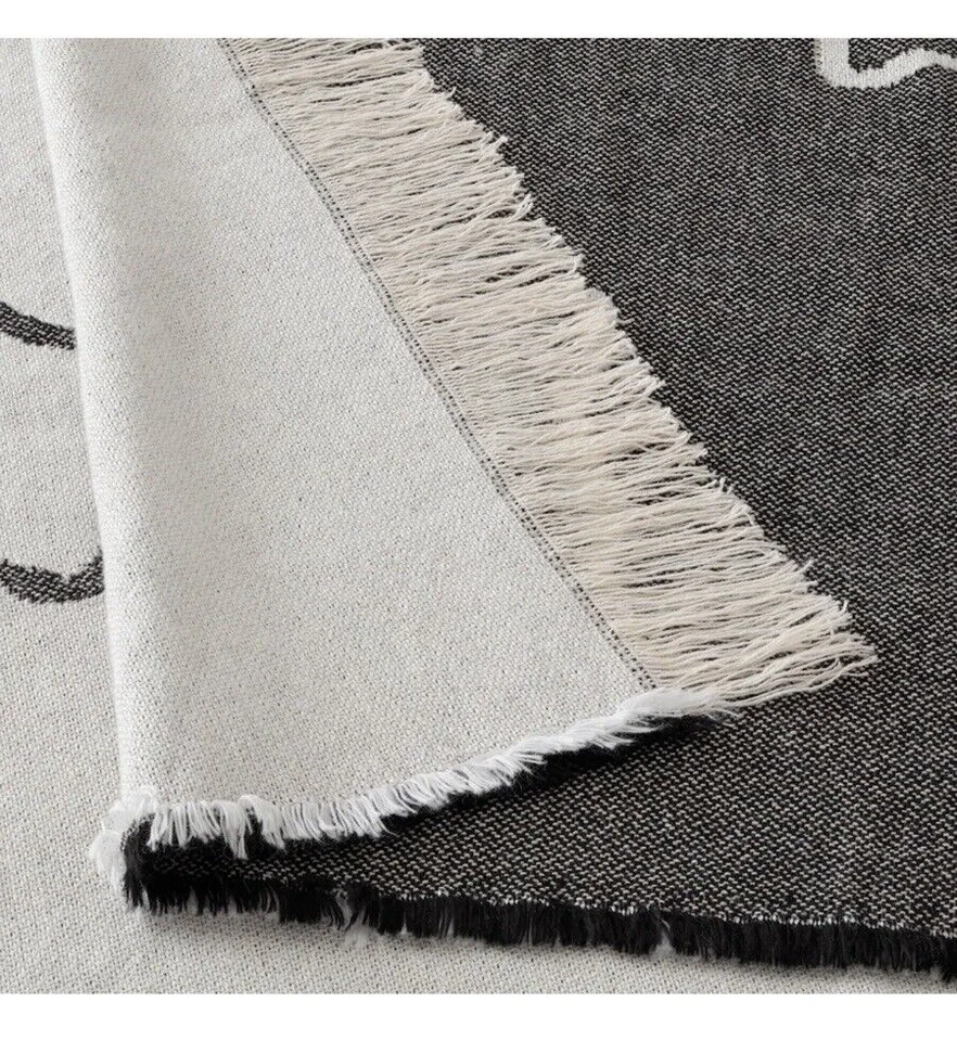 IKEA Halloween Ghost KUSTFYR Tiro Decorativo Con Flecos Algodón Suave 51x67 Foto 3 de 4