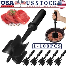 Meat Hamburger Chopper Heat Resistant Utensil Ground Beef Potato Masher Spatula
