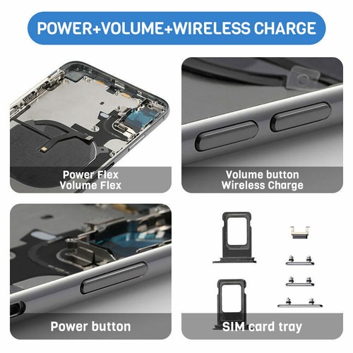 Cubierta trasera carcasa puerta batería para iPhone 12 Pro Max X XR XS 11 Mini SE 2do lote - Imagen 5 de 61