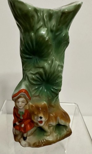 Maruyama Toki Ryuhei Vase japanisches Kutani 1930 Rotkäppchen 5,25 Zoll