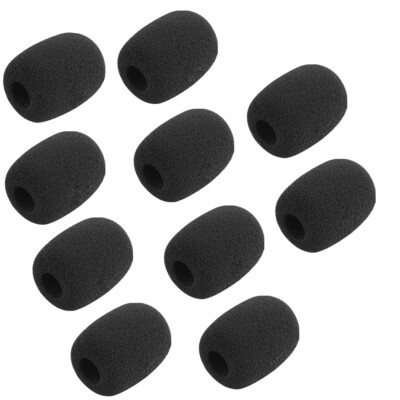 Geekria Gaming Headset Mikrofon Schaumstoffabdeckungen Innenlochdurchmesser 10 mm (10er Pack)
