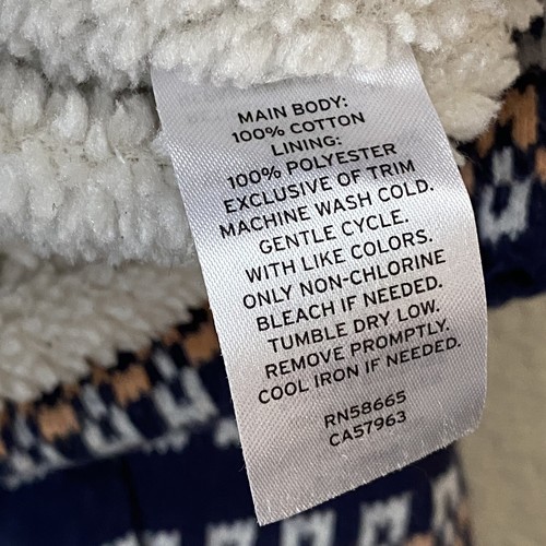 Tucker Tate Girls Jacket Size 8 Aztec Hoodie Peacoat Fleece Lined Sw07 - Picture 5 of 5