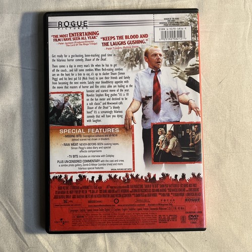 Shaun of the Dead DVD Simon Pegg Nick Frost Zombie Apocalypse Horror Comedy 2004 - Picture 4 of 4