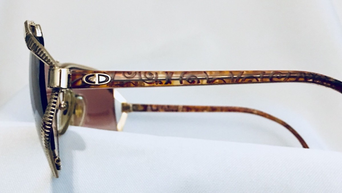 NWOT “Christian Dior sunglasses”# 2609 AVIATOR Dior Brown Aviator Sunglasses for Women for sale | eBay main image 3
