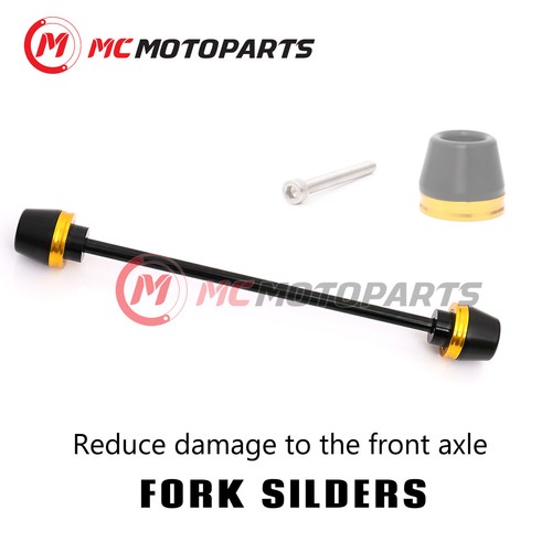 Gold Front Fork Sliders Protectors For GSX-R 1000 11 12 13 14 15 16 17 18 19 - Bild 2 von 3