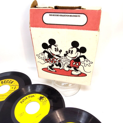 Vtg Record Mickey Mouse My First Record Collection w/ 8 Records