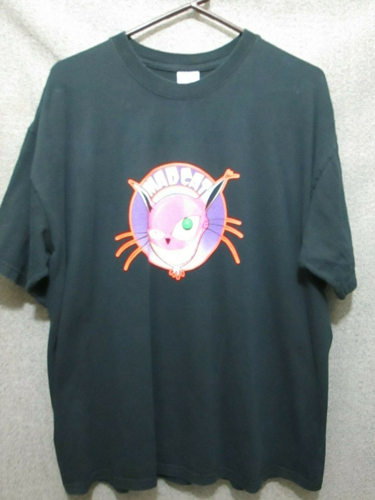 MAD CAT PET SUPPLY STORE GRAPHIC LOGO BLACK S/S TSHIRT ADULT MEN'S XL