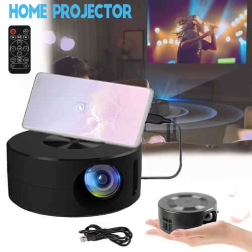 LCD 1080P Mini Projector Portable HD Home Cinema Phone Set Home Theater LCD New