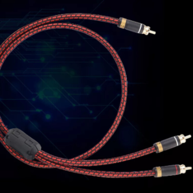 J&D 3ft RCA Audio Cable - Gold Plated Stereo Cable For Home Theater & Gaming Systems