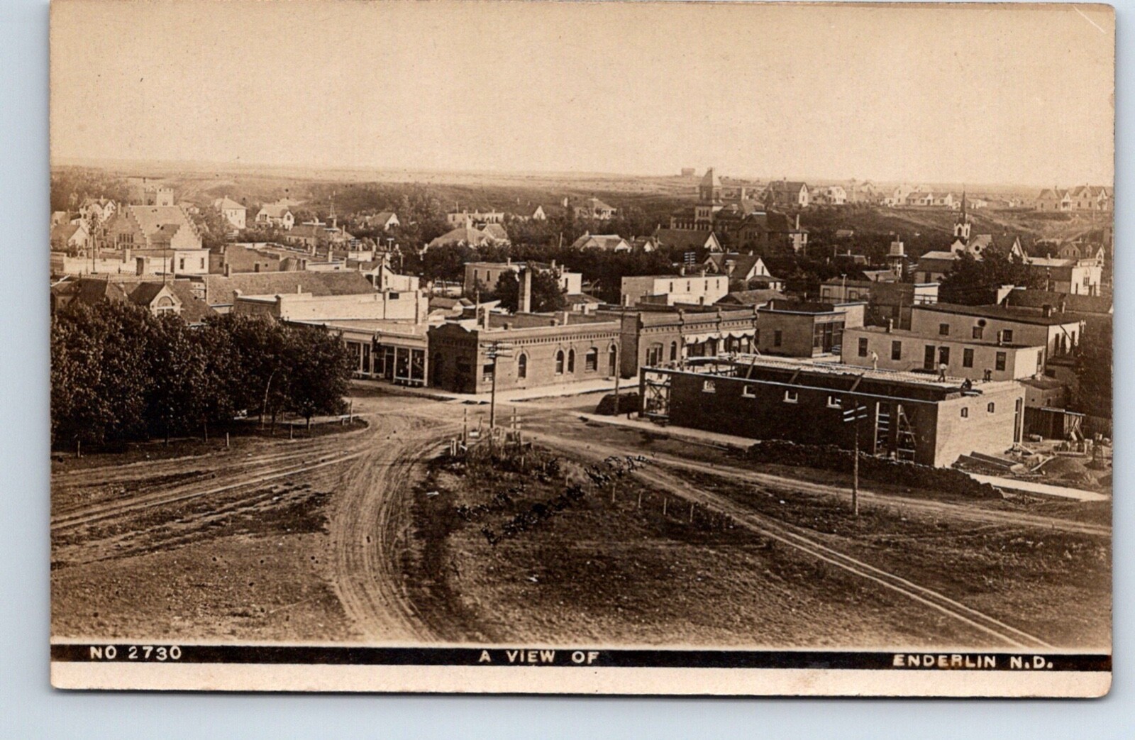 RPPC Real Photo Postcard North Dakota Enderlin Town View eBay