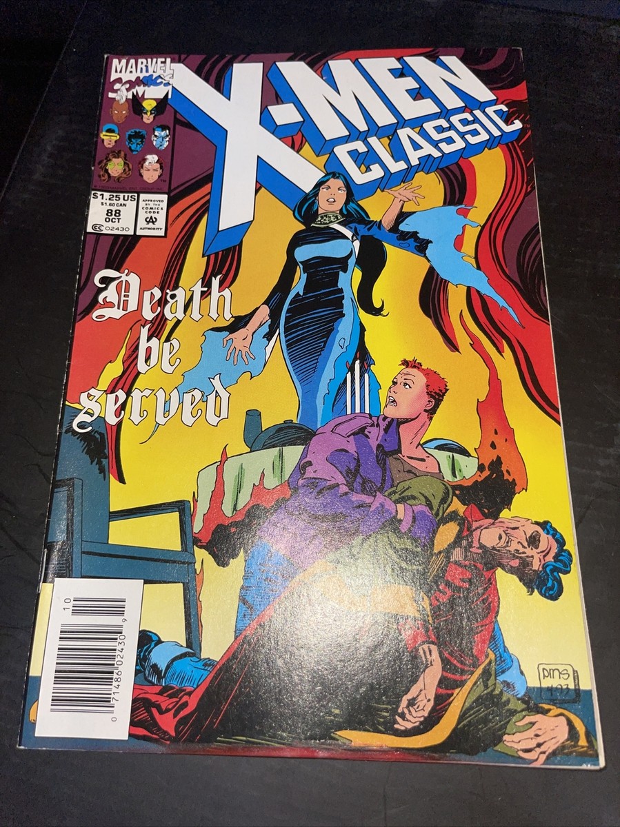Comic X-men Classic #88 Marvel Comics VF Death Be Served