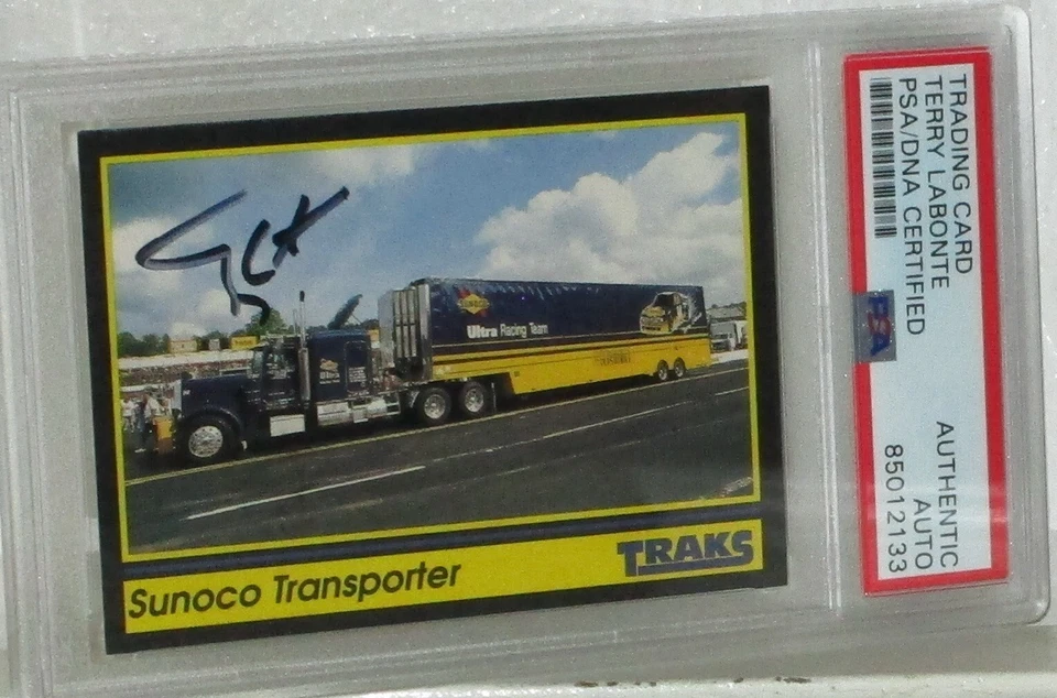 1991 TRAKS TERRY LABONTE AUTOGRAPHED CHECKLIST CARD #194 PSA/DNA AUTHENTIC AUTO - Image 2 of 4