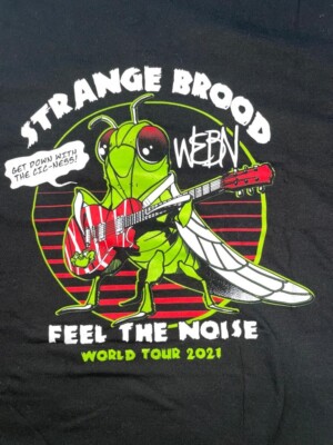 MEDIUM WEBN Rock Radio Station T-shirt Cicada STRANGE BROOD WORLD