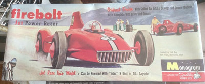 monogram #PC-51 Firebolt Jet Powered Racer ssp 1:19 Model Kit new in the box 