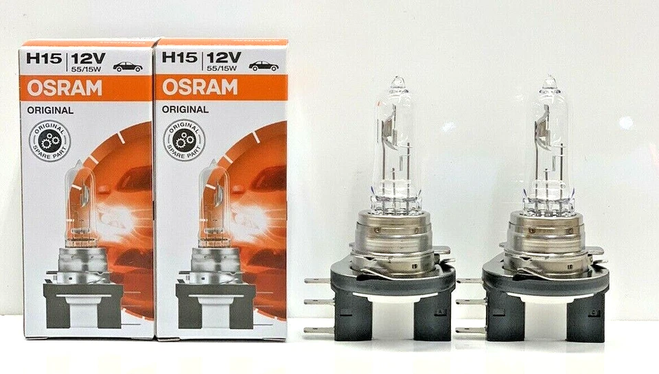 2x (PAR) OSRAM SYLVANIA H15 Bombilla Lámparas 64176 ALEMANIA Foto 3 de 4