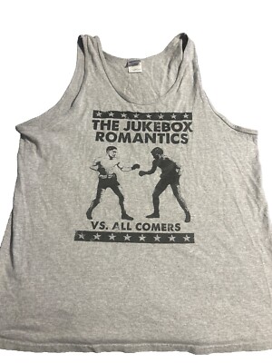Vintage The Jukebox Romantics Tank Top Shirt Size Large Altercation Records Rare