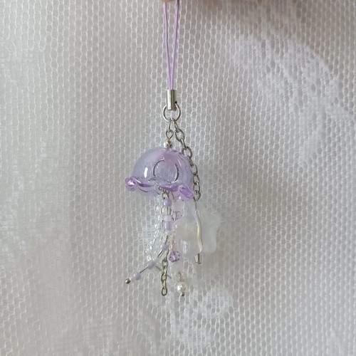 Purple Pink with Star Cottage Core with Star Key Chain Phone Charm Key Chain - Photo 3 sur 7