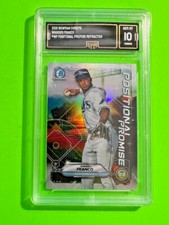 2021 Bowman Chrome Wander Franco Positional Promise Refractor GMA 10 (Gem Mint)