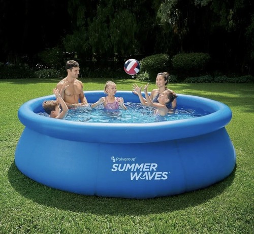 Summer Waves 10'x30" Quick Set Inflatable Above Ground Pool w/ Filter Pump - NEW - Picture 2 of 3