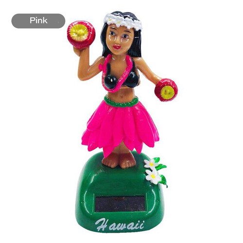 Solar Shaking Head Swinging Hawaii Girls Car Decor Dancing Doll Car Ornament - Picture 8 of 19