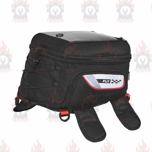 BLACK "MAGNET BASED VIATERRA TANK BAG" FIT FOR UNIVERSAL MOTORCYCLE - Picture 3 of 22