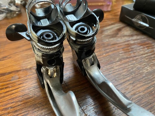 Vintage Campagnolo Chorus 8 Speed Alloy Body Ergo Levers ReBUIT New Hoods #ERG06 - Picture 7 of 9