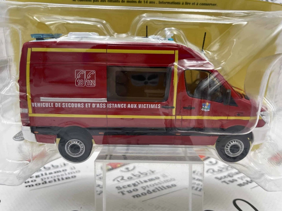 LEGERS POMPIERS 1/43 " MERCEDES BENZ SPRINTER 4X4 VSAV (5) HACHETTE - Immagine 2 di 2