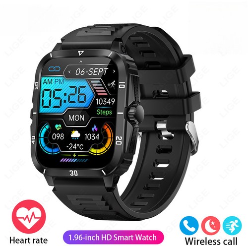 Smart Watch Fitness Tracker 1.96" HD Touchscreen (Answer/Make Calls) Waterproof - Picture 18 of 23