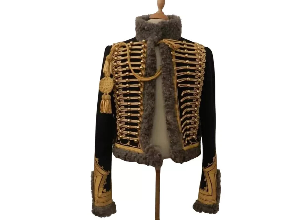 Men's Napoleonic Military Hussar Pelisse Jacket Tunic Custom Jimi