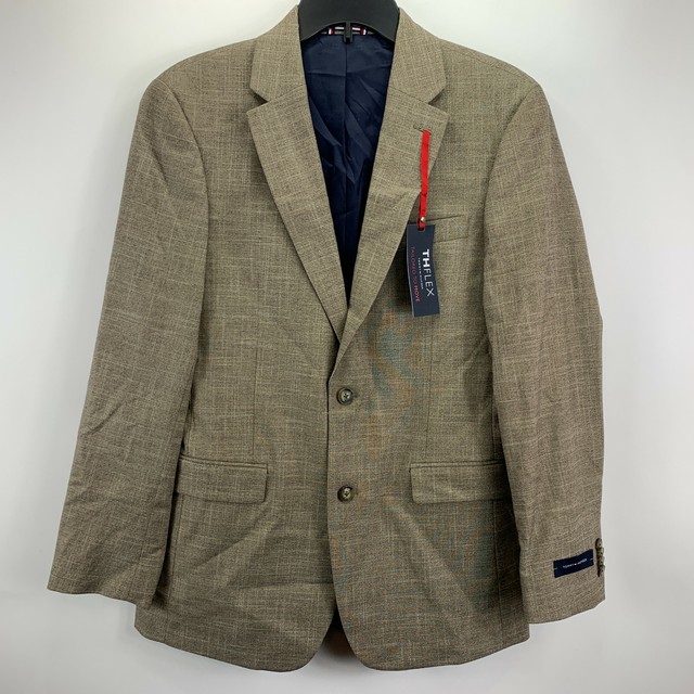 Tommy Hilfiger Mens Blazer Tan Brown 