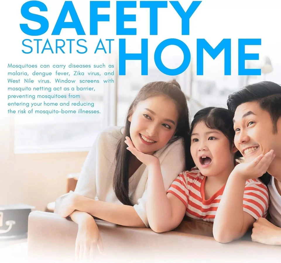 Window NET Mesh Screen FLY INSECT Mosquito Moth Insect Screen Netting UK. - Image 3 of 4