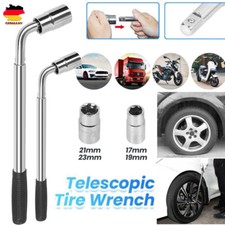 Teleskop Radmutternschlüssel ausziehbar Radschlüssel 17 19mm 21 23mm Nuss